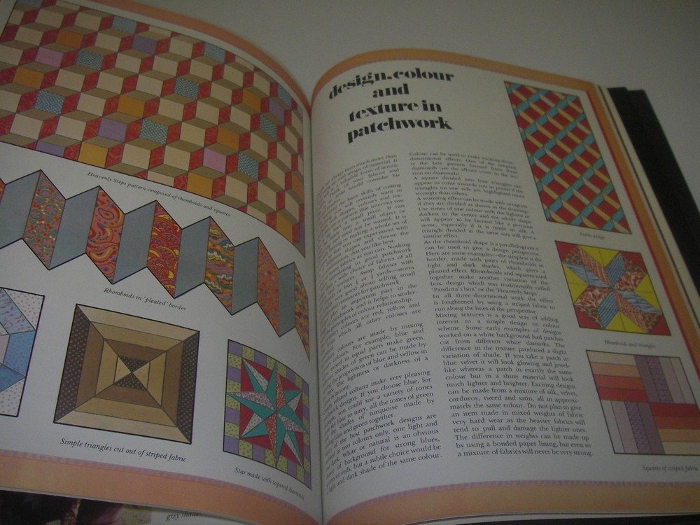 CRAFT Book 1973 All About Patchwork/Marshall Cavendish instruction/ideas/pattern