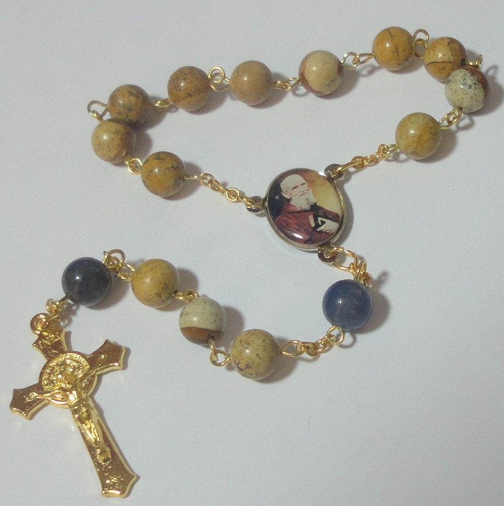 Handmade in the USA Bl Solanus Casey & Immaculate Heart Single Decade Rosary
