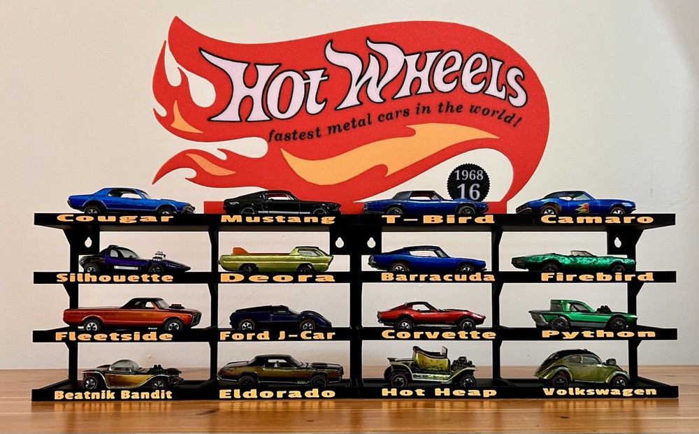 Custom Hot Wheels Original 16 Display