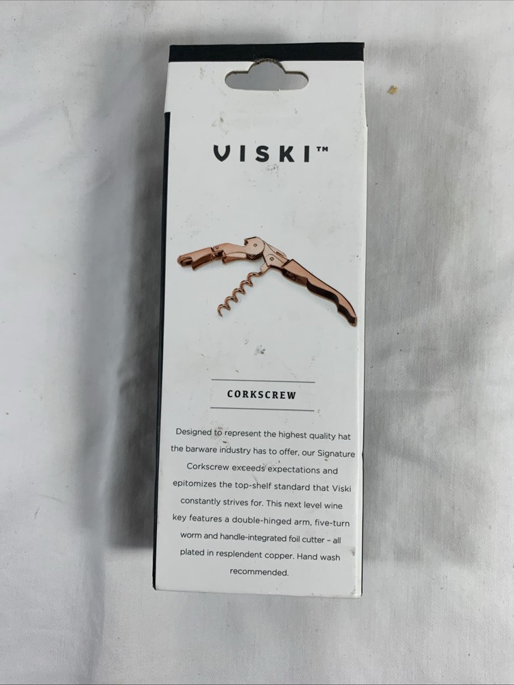 VISKI Copper Finish #4890 Corkscrew, Double Hinge Arm