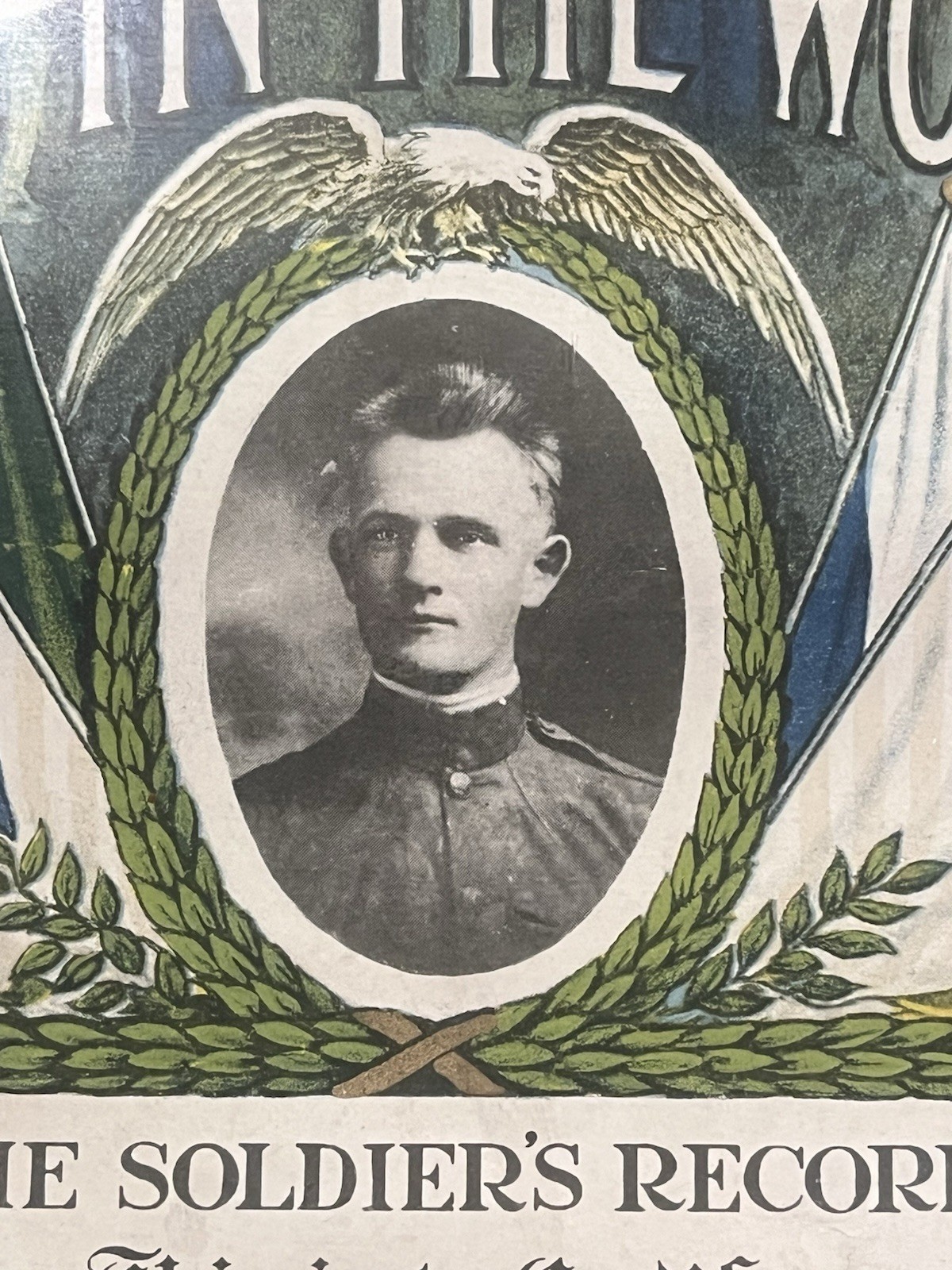 1918 World War 1 US Military Service Record Of William T Gant