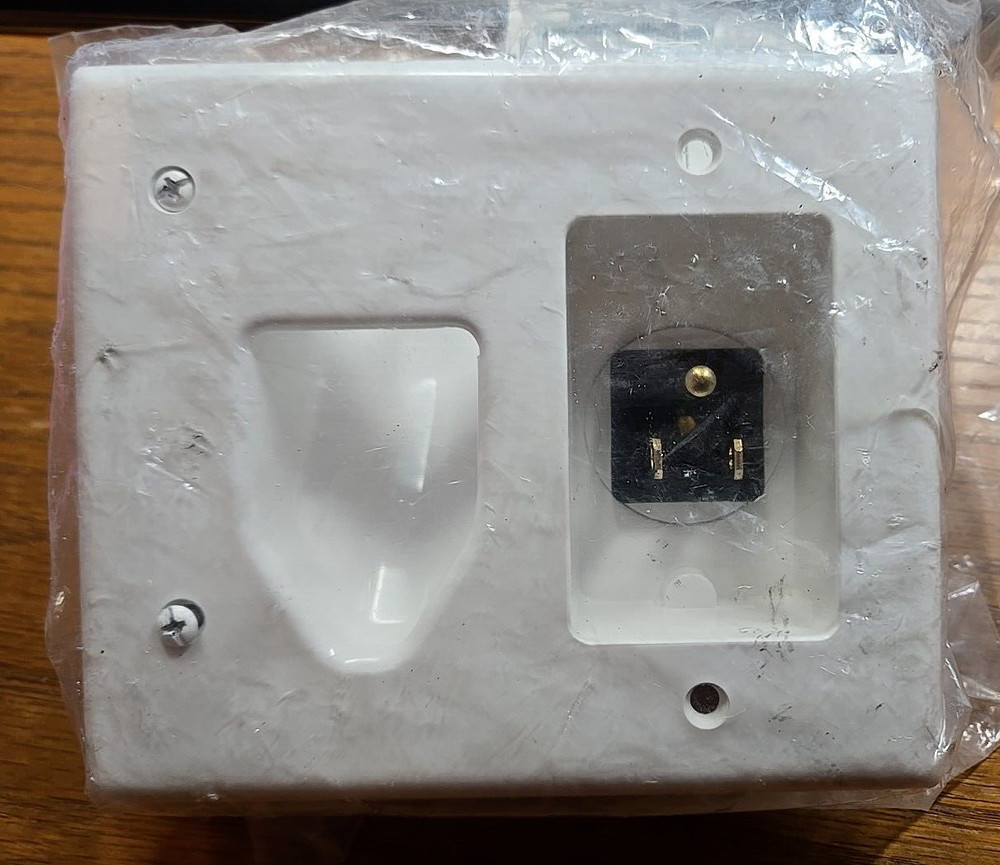 DataComm Electronics Flat Panel TV Cable Organizer White 50-3323-WH KIT