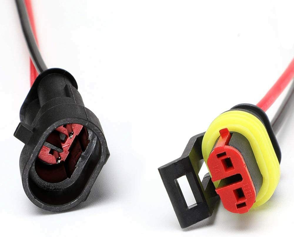 6x Car Waterproof Wire Connector 2/3 Pin Way Electrical Connectors Plug 16 AWG