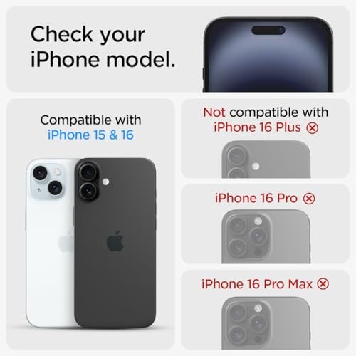 Tempered Glass Screen Protector [GlasTR EZ FIT] designed iPhone 16 / iPhone 15