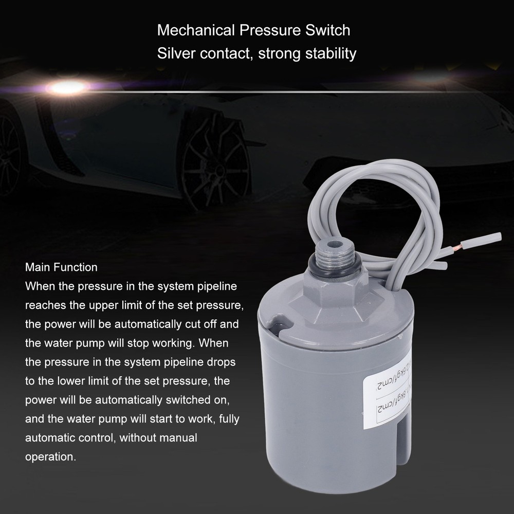 Automatic Pump Pressure Switch Durable Corrosion Resistant For Water Pump Use