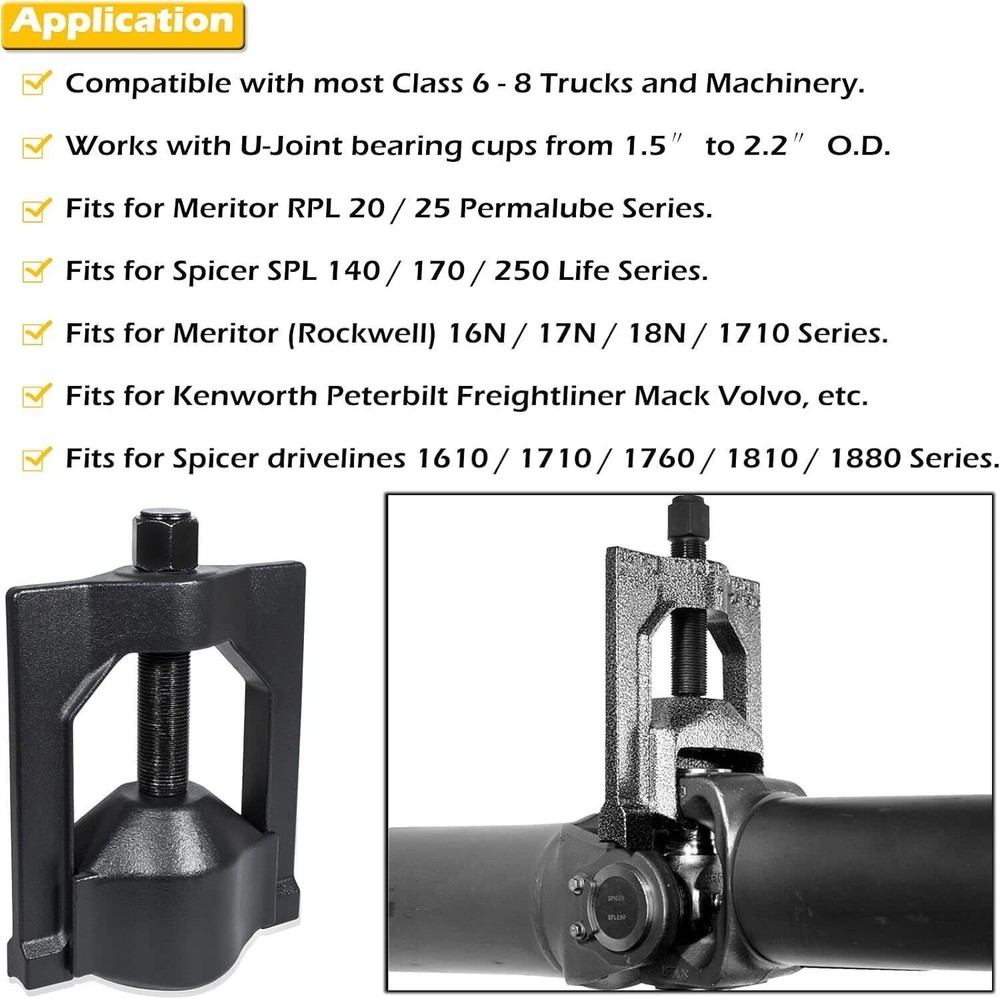 10102 Heavy-Duty Universal Joint Puller Class & 5192 Bearing Cup Installer Tool