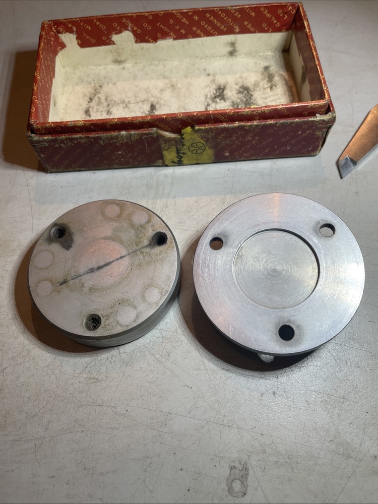 (2) Mitutoyo Indicator Stand Anvils