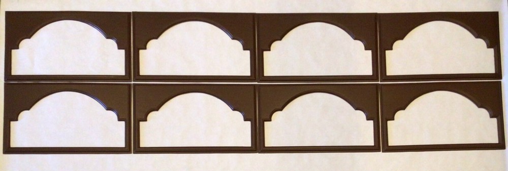 8 Amarr Cathedral Replacement Insert for Short Panel Amarr Garage Door Walnut