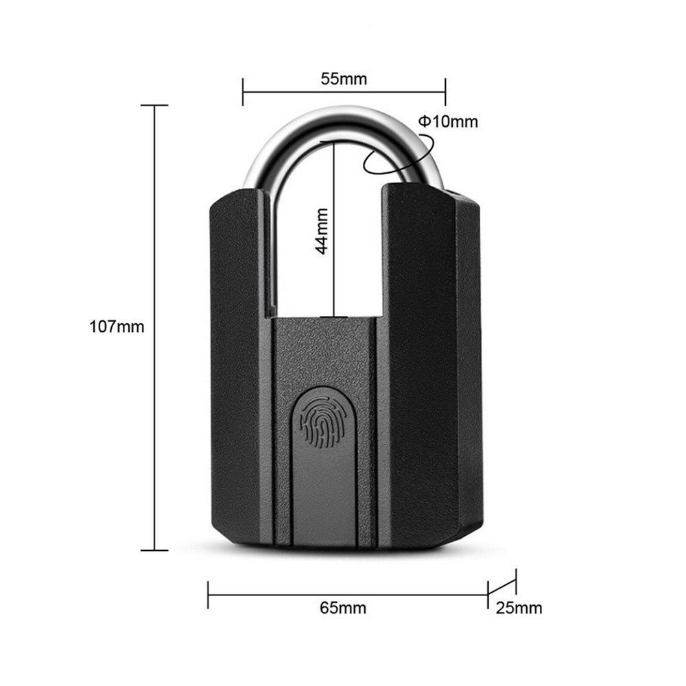 Bluetooth APP Smart Padlock Fingerprint Lock Keyless Electronic Door Lock