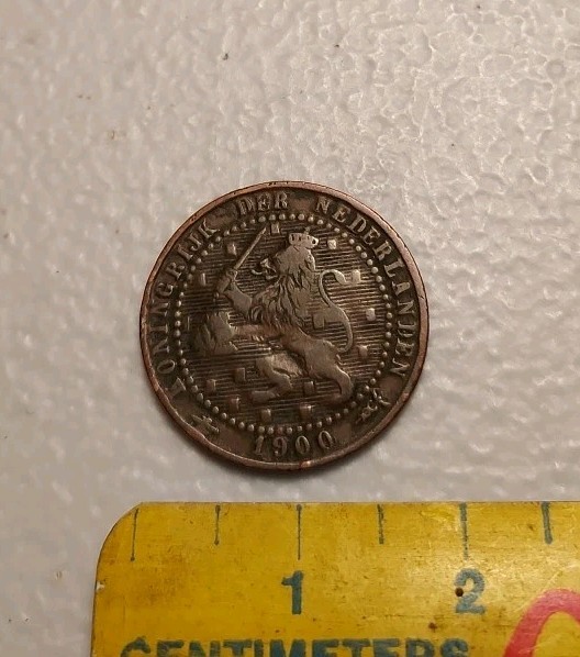 1900 Netherlands 1 Cent Coin