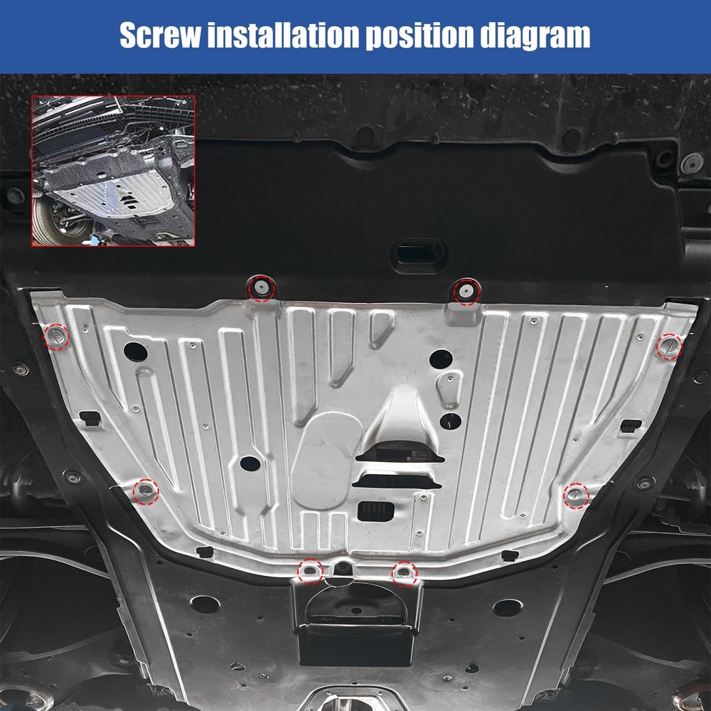 Engine Splash Shield Guard Compatible with Honda Civic 2016—2021, Engine Case...