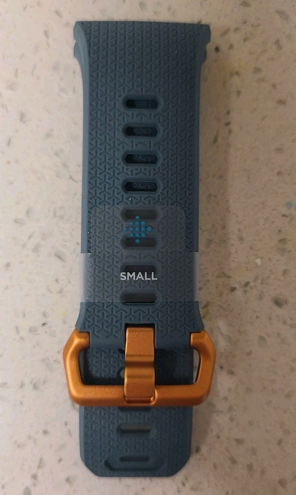 Fitbit Iconic Wristband Replacement Size Small Slte Blue & Orange