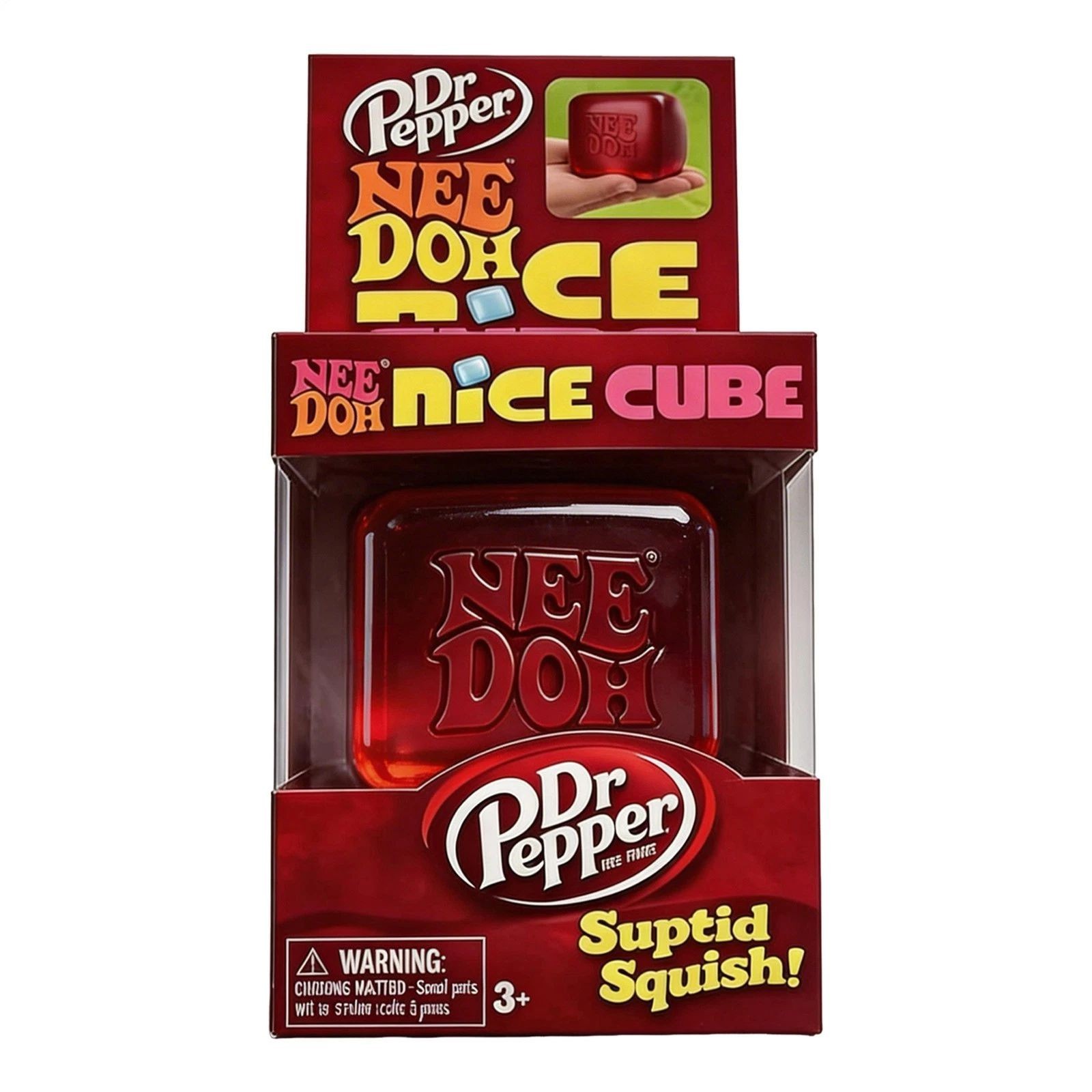 Needoh Limited Edition Dr Pepper Nice Cube Suptid Squish New With Box
