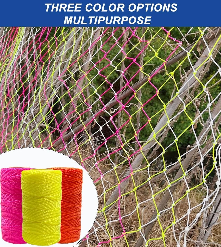 3 Rolls Mason Line String Line #18 Braided Nylon String,Nylon Twine Construct...