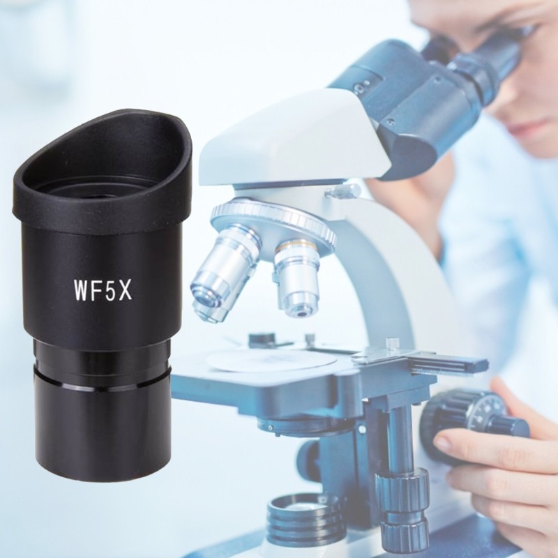 WF5X/20mm Wide Angle 5X Eyepiece Optical Lens for Stereo Microscope Compact