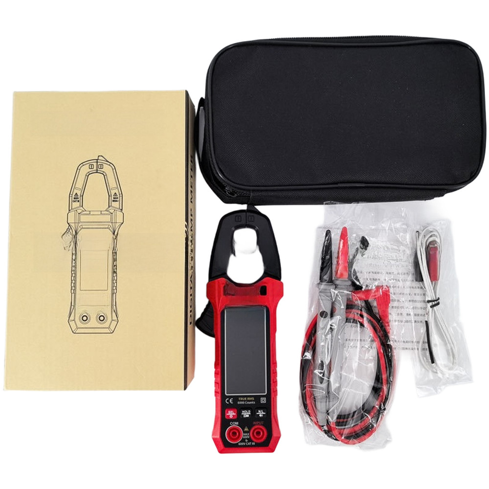 TS601 Fully Automatic Clamp Meter for AC DC Voltage Current Resistance Temp