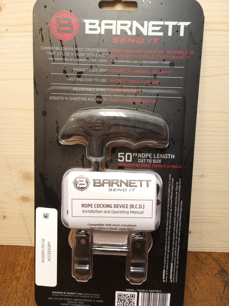 Barnett Crossbow Rope Cocking Device