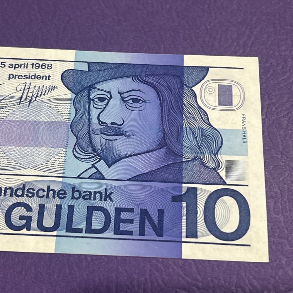 Netherlands- 10 Gulden- 1968