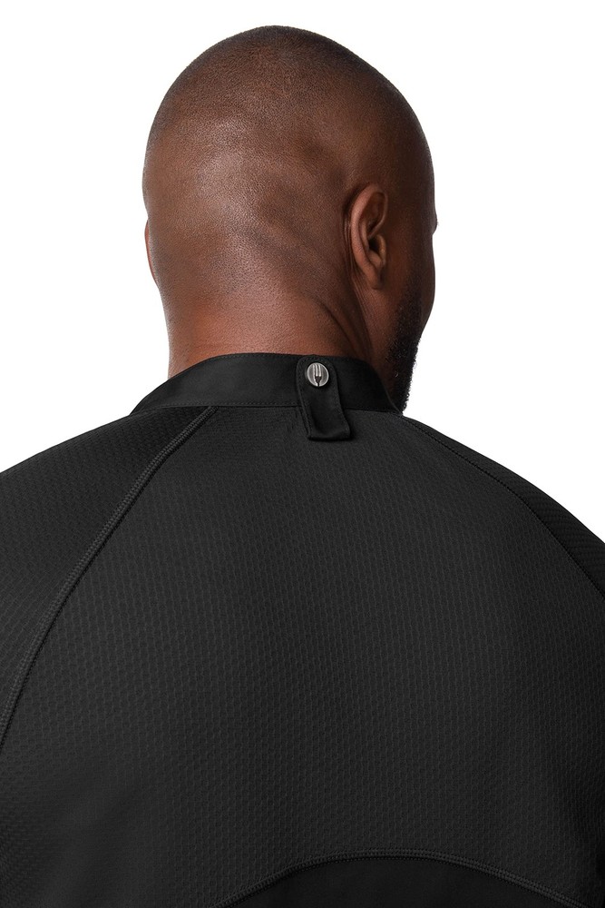 Men's Varkala Chef Coat, Black, Medium