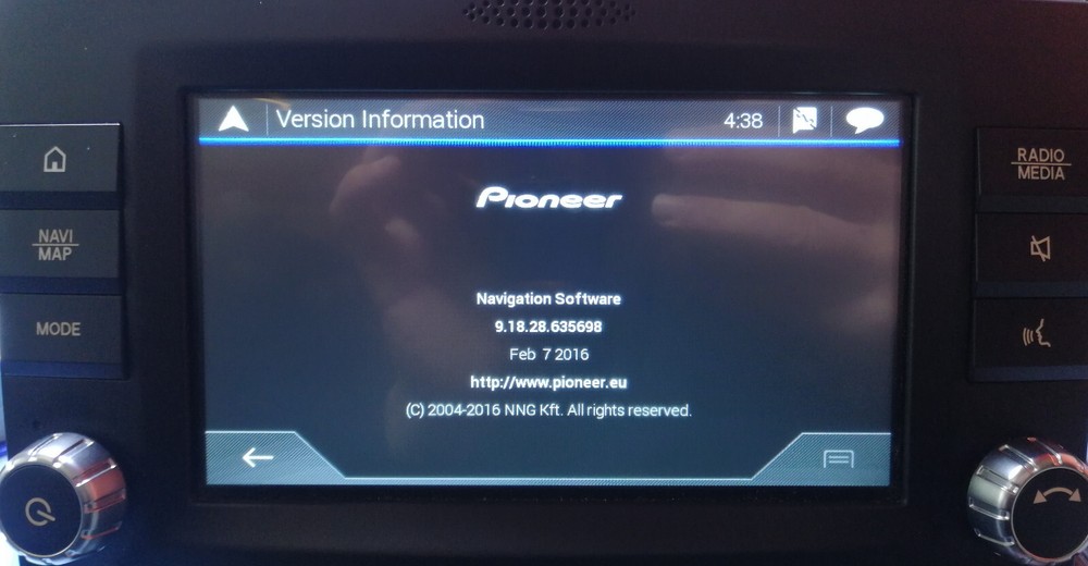 Pioneer AVIC-EVO1-G62 Software Error FIX Service SD card with MAPS Updated