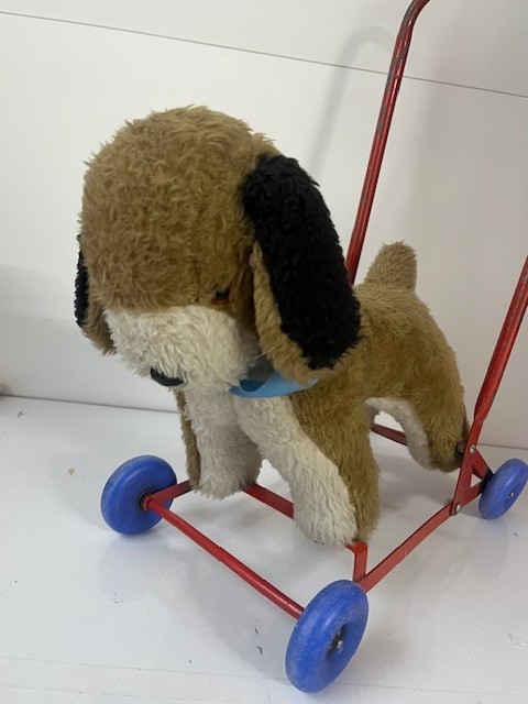 Vintage Push Along Dog