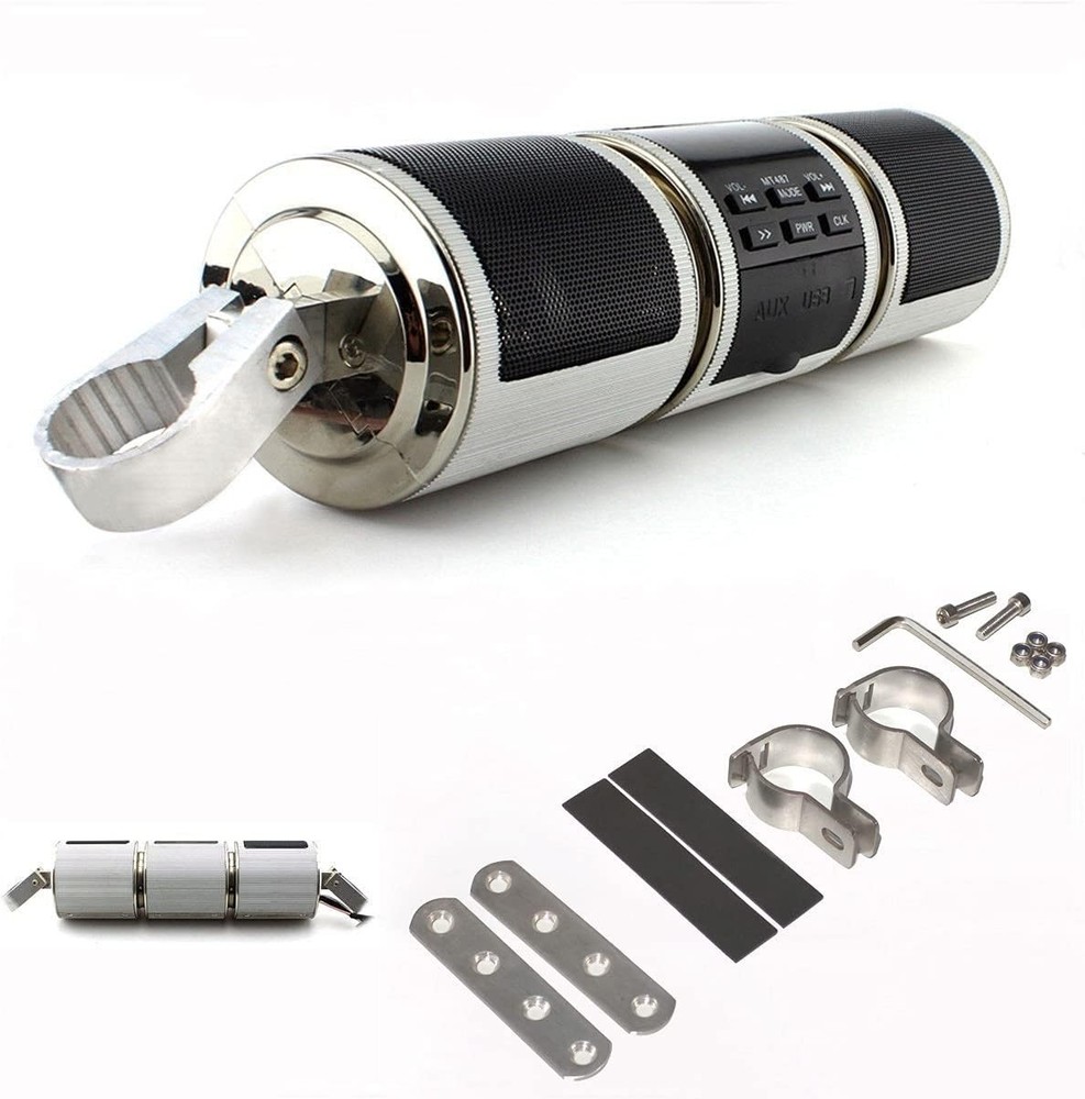 Dynamic Bluetooth Motorcycle Speaker System with LCD Display - Dual 7W Output