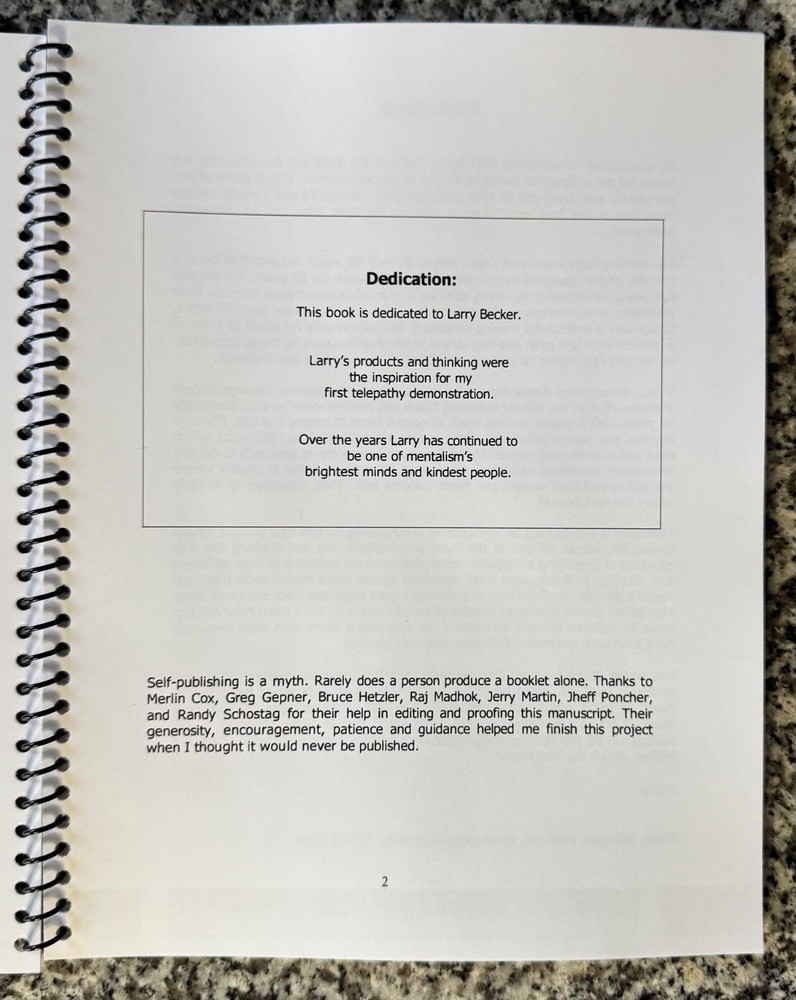 THOUGHT-FULL TELEPATHY by CHUCK HICKOK