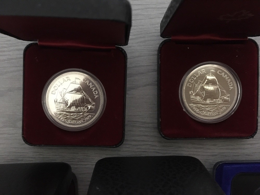 Canadian Proof Dollars Five Coins