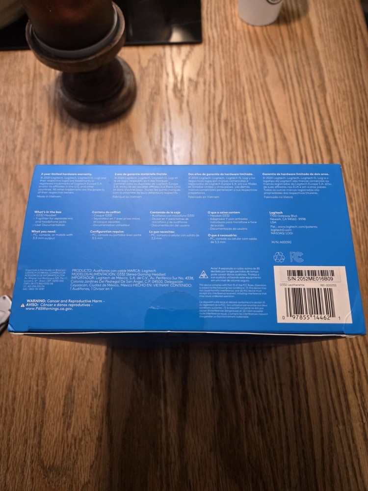 Logitech G332 Stereo Gaming Headset for PC, PS4