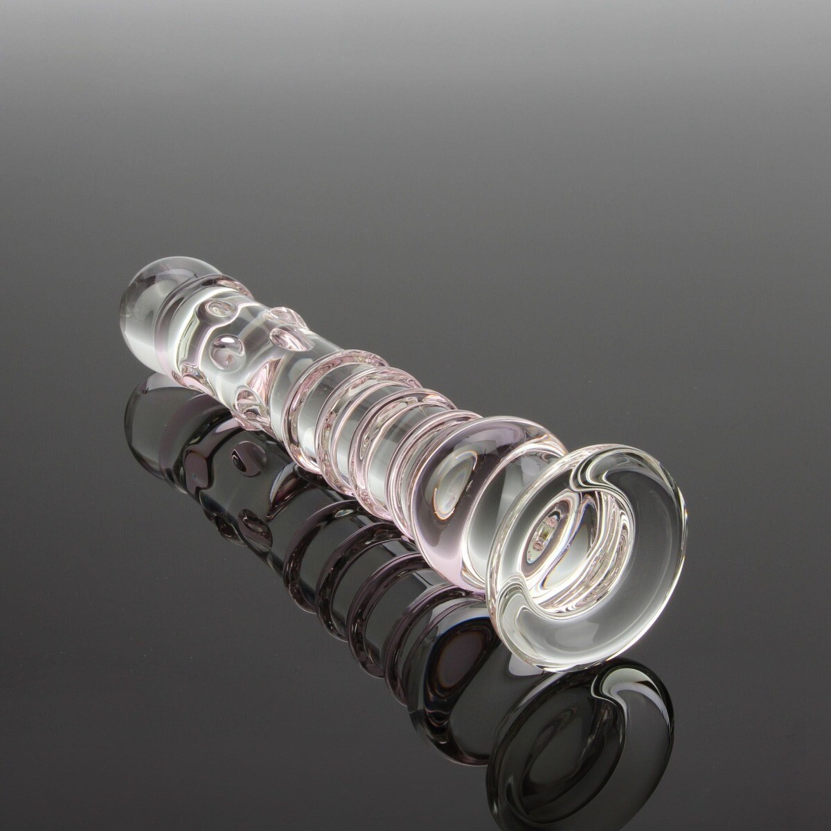 8.5" Large Glass G-spot Anal Dildo Dong Butt Plug Massager Probe Sex Toys