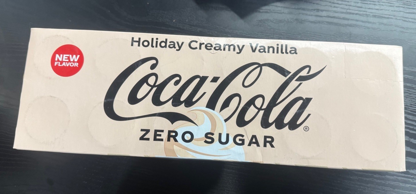 Coca-Cola Zero Sugar Holiday Vanilla Cream 12oz 12pk 3/30/26 BBD