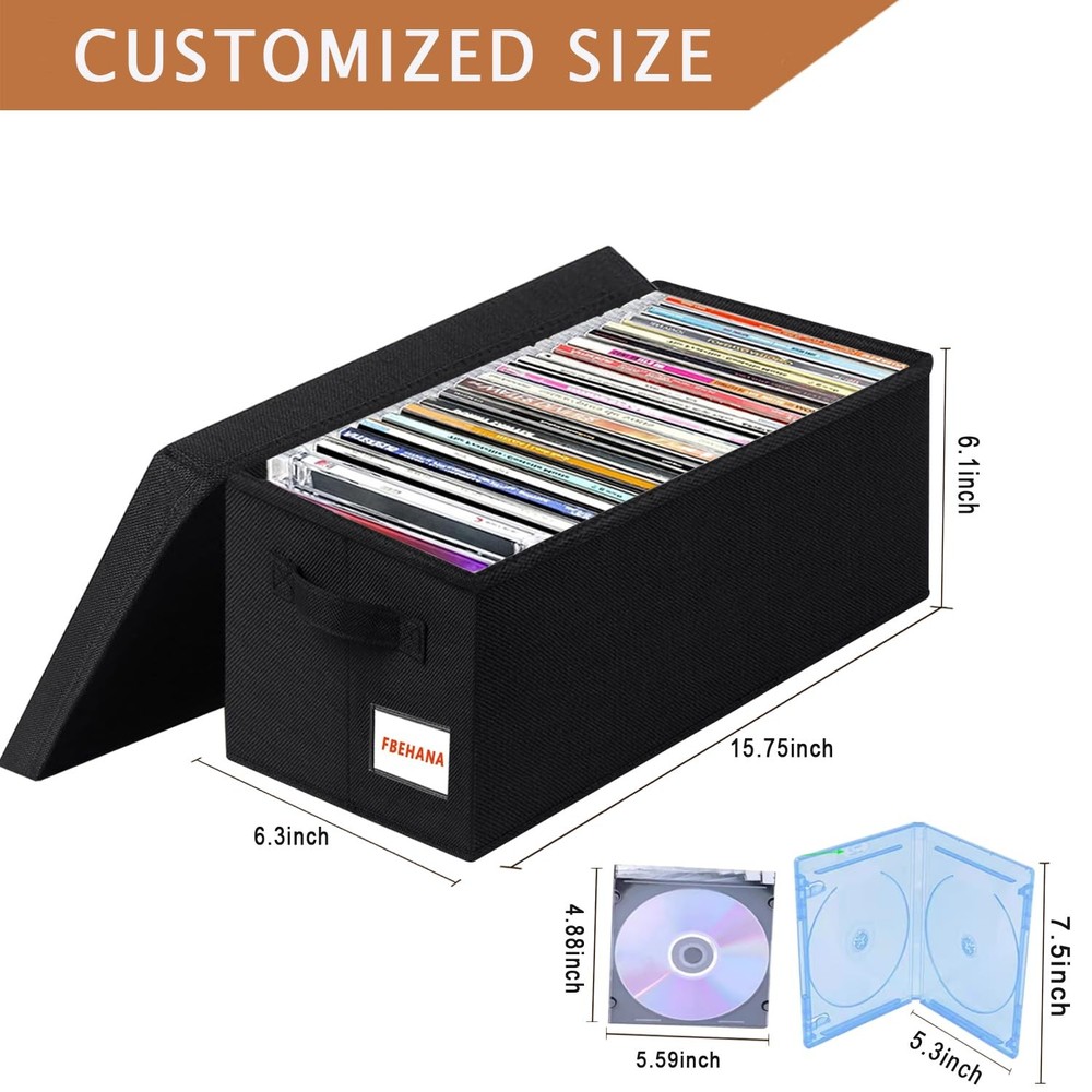 CD/DVD Storage Case - Perfect CD/DVD storage case universal, stackable DVD or...