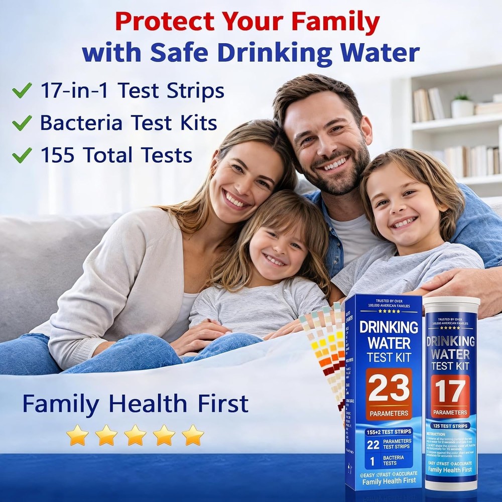 Beginner-Friendly Water Testing Kit - 55 Strips