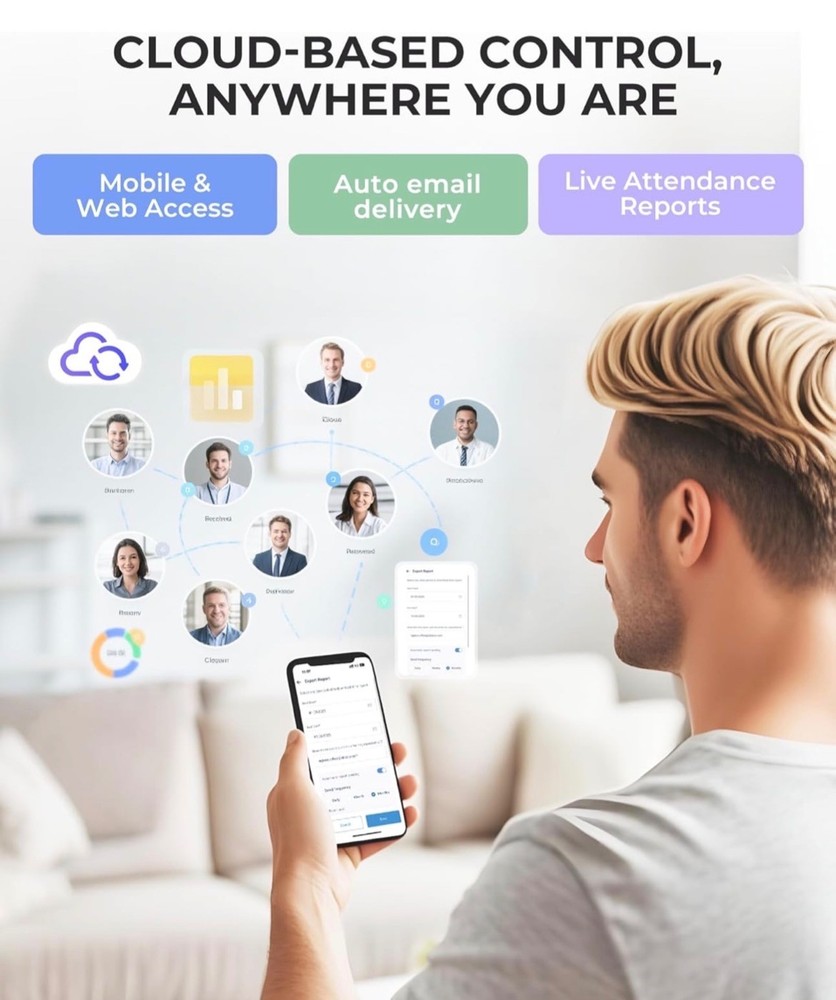 Biometric Time Clock ( Black)