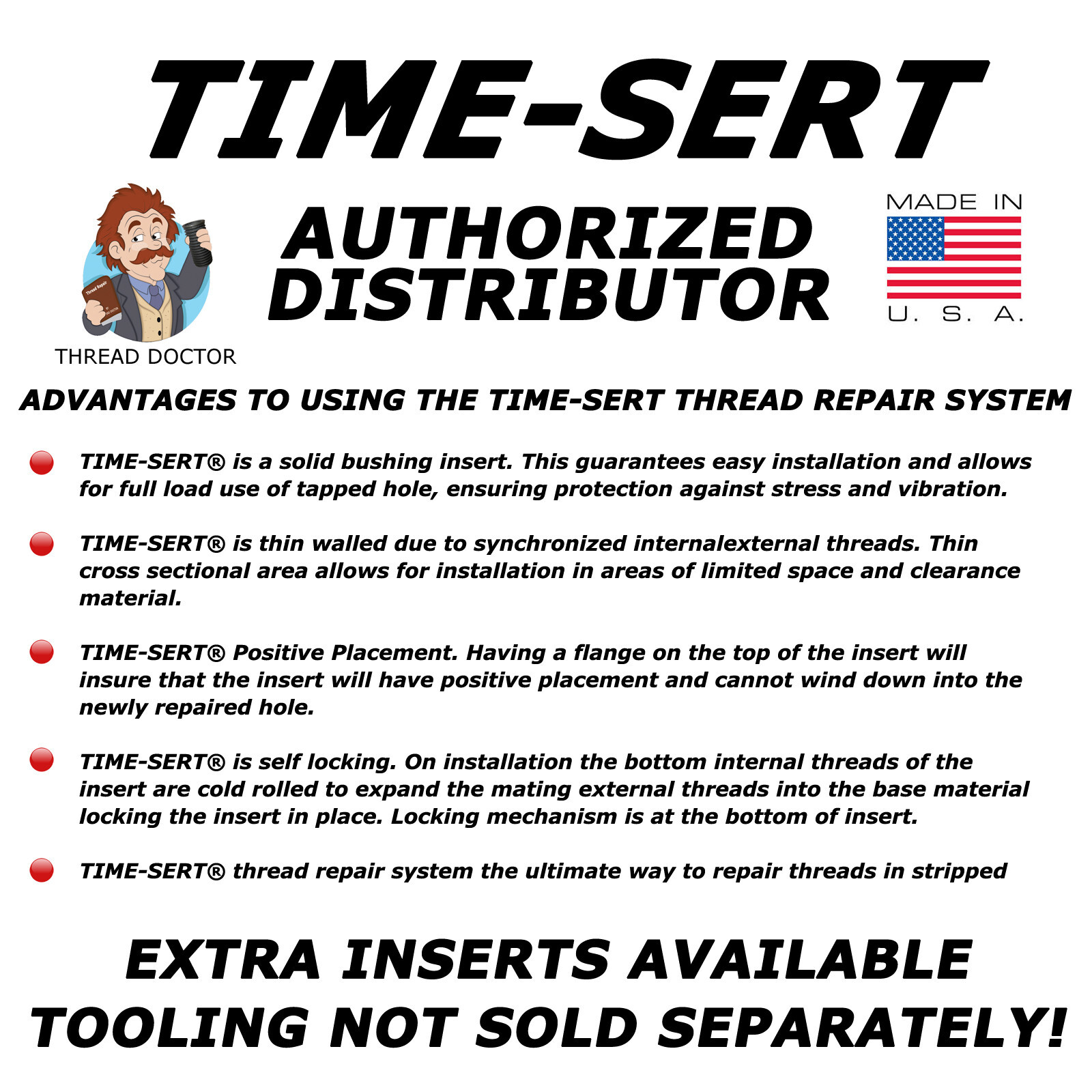 Time-Sert 0381 3/8-16 Inch Thread Repair Kit - FREE SHIPPING!