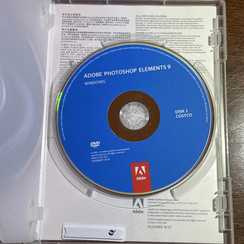 Adobe Photoshop Elements 9 (Mac & PC) Two-Disc Set