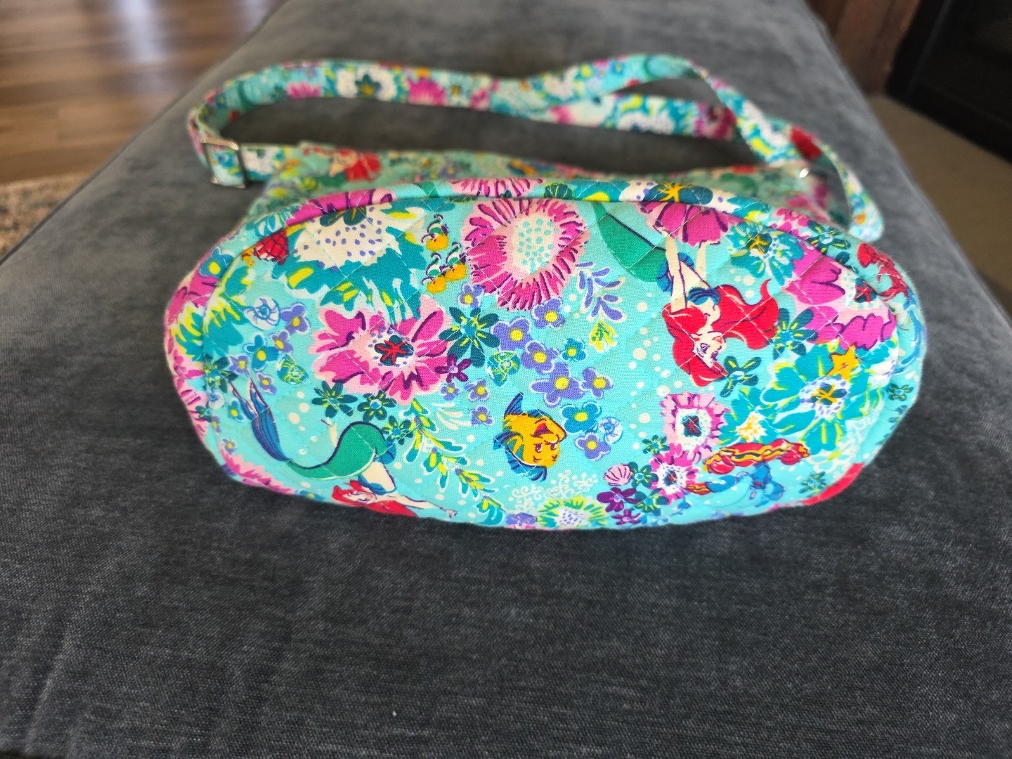 Vera Bradley Disney Bucket Bag-Little Mermaid lightweight quilted crossbody