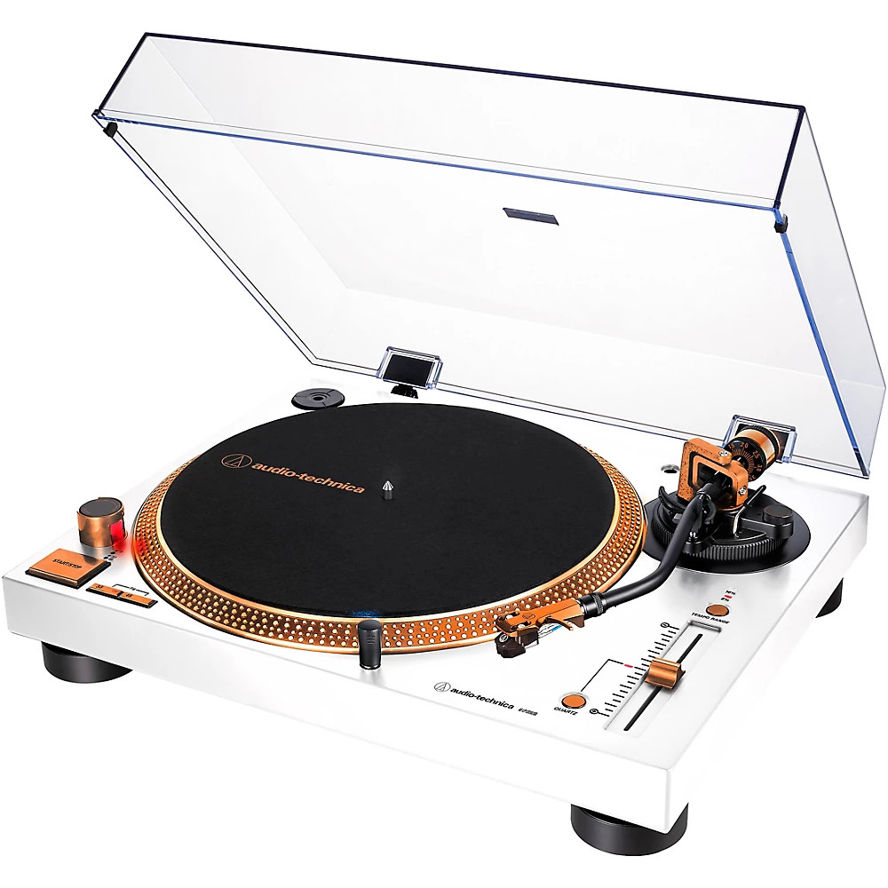 Audio-Technica LP120XUSB-WB Direct-Drive Turntable (Analog & USB) White / Bronze