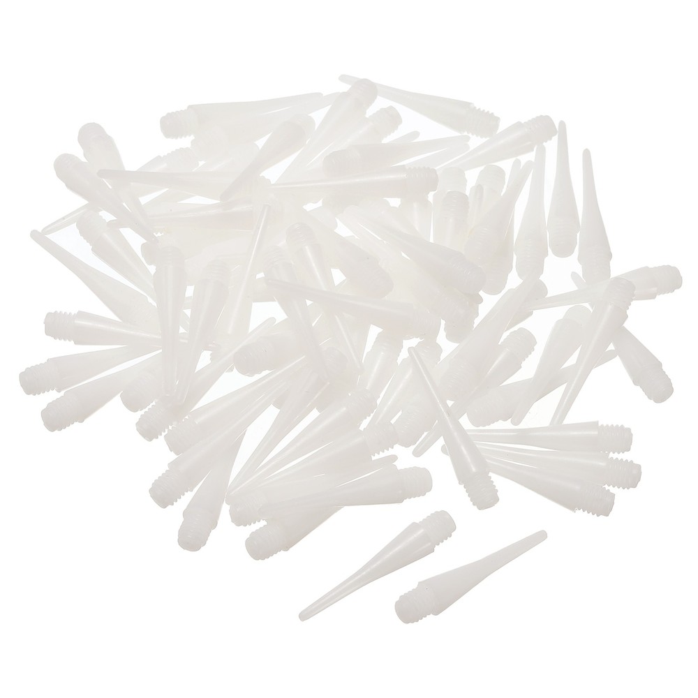 Plastic Dart Tips, 80 Pack 2BA Thread Soft Dart Tips, White