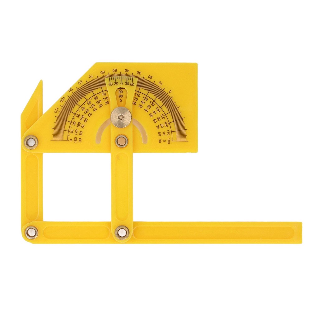 0-180 Degree Plastic Protractor Angle Finder Woodworking Measuring Tool