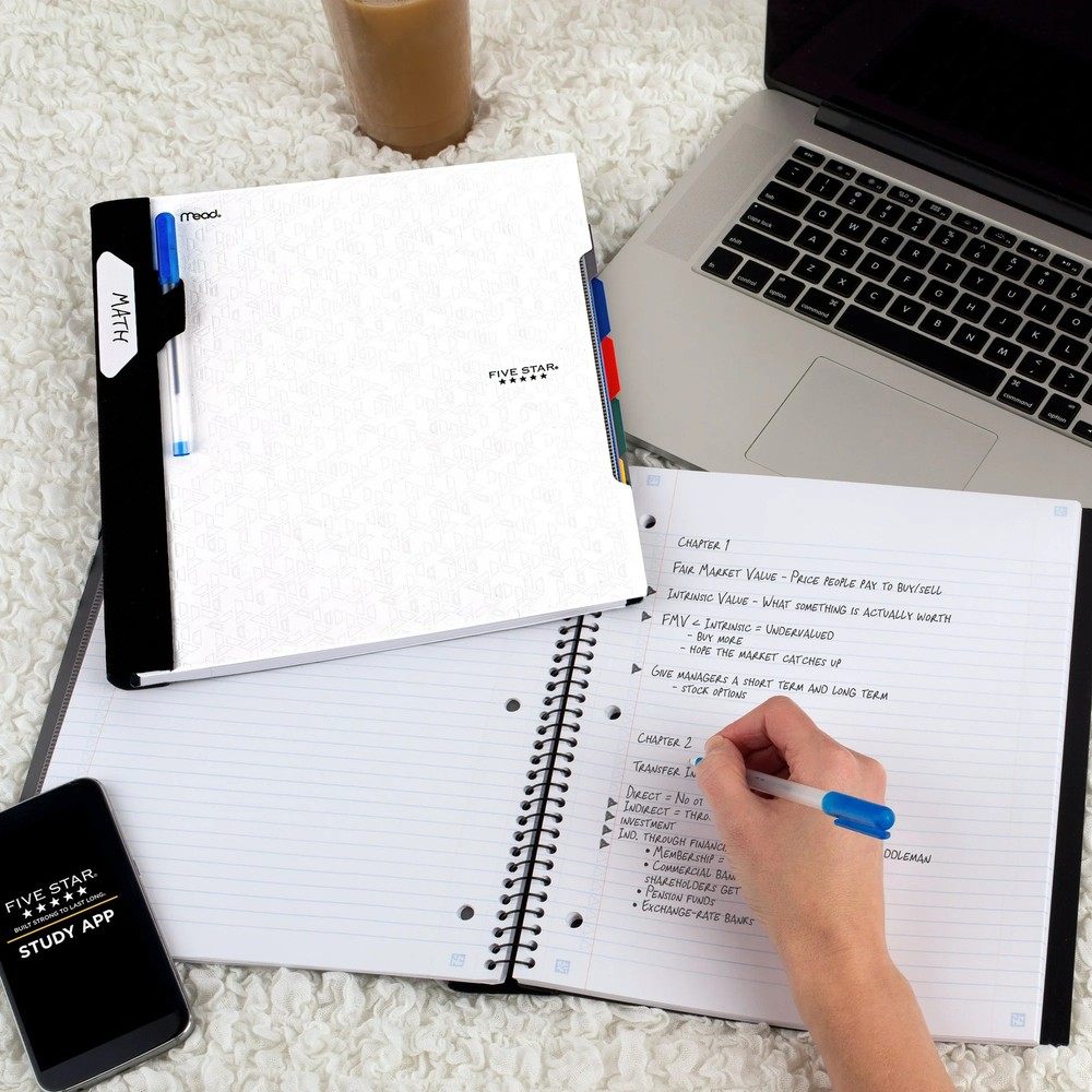College ruled notebook spiral bound for school notes