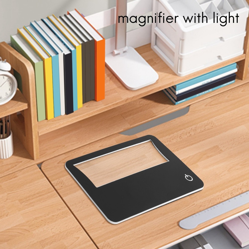 Credit Card Size Lighted 3X Magnifier Bundle Includes 2 Magnifiers, Each6593