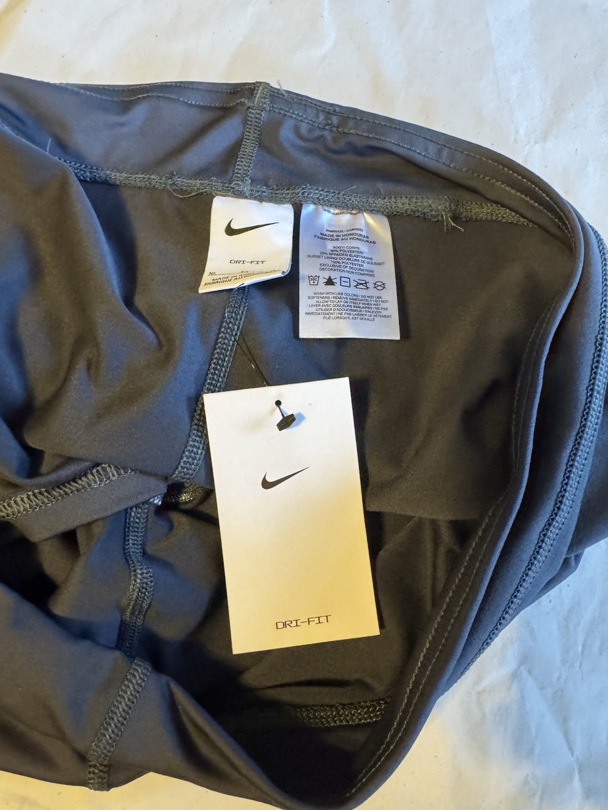 NIKE Womens DRI-FIT Athletic Volleyball Cheer Shorts Black Anthracite Sz XL NWT