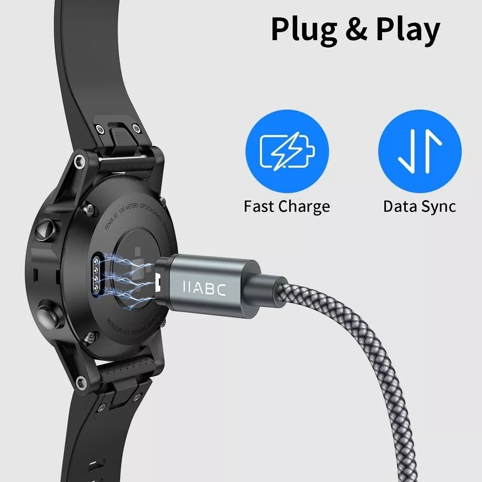 Compatible for Garmin Watch Charger Cable (2 Pack)