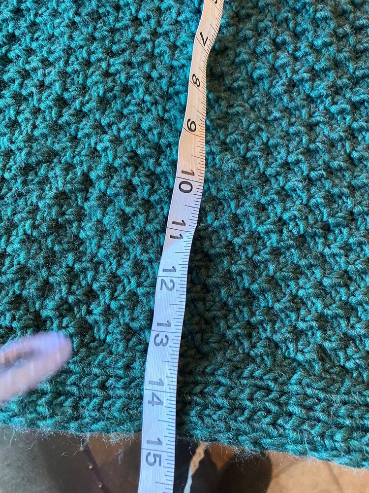 Green Infinity Knit Scarf