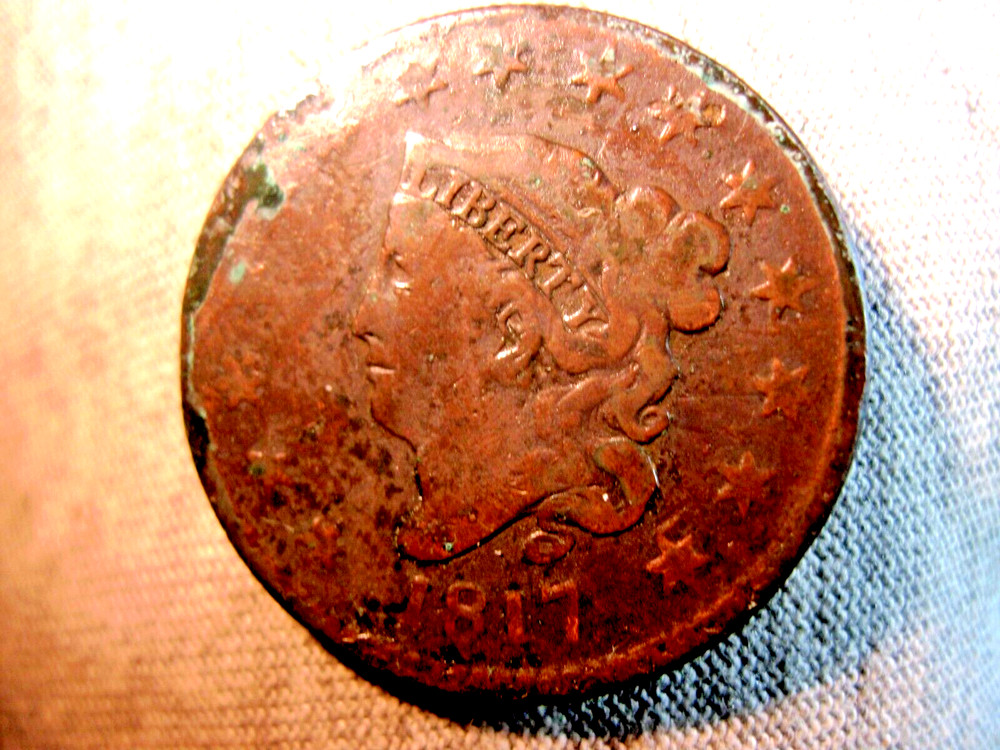 1817 Large Cent 15 stars variety