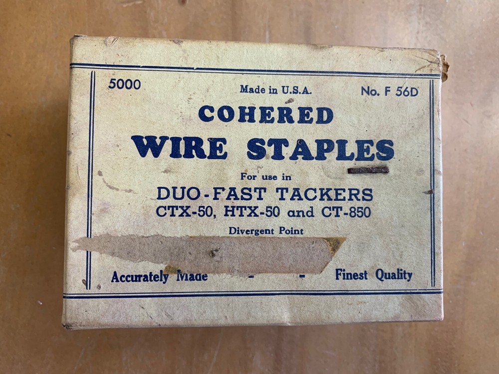 Cohered Wire Staples 5000 Count BOX ONLY