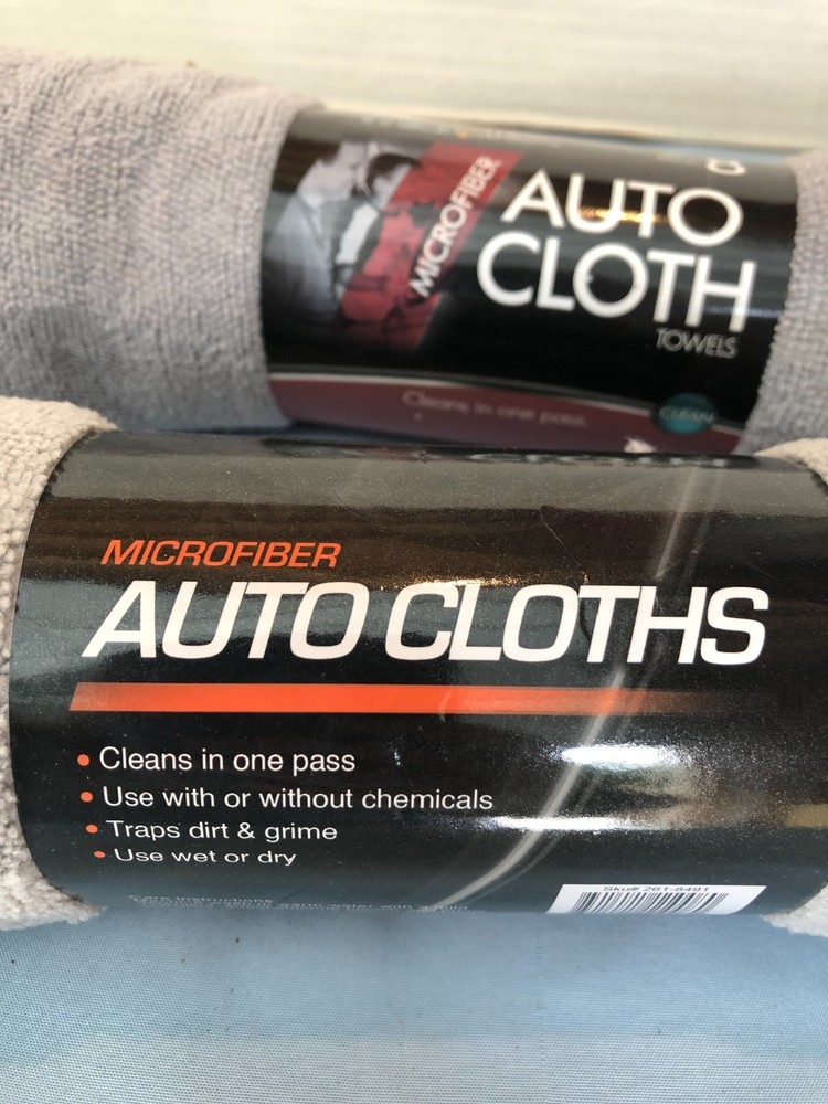 16 Pack Microfiber Auto Cloth Gray & White #G12