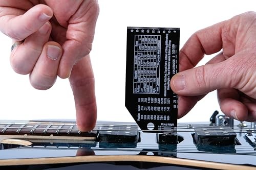 Precision String Action for String Height- Metric, SAE, 64ths Gauge Ruler