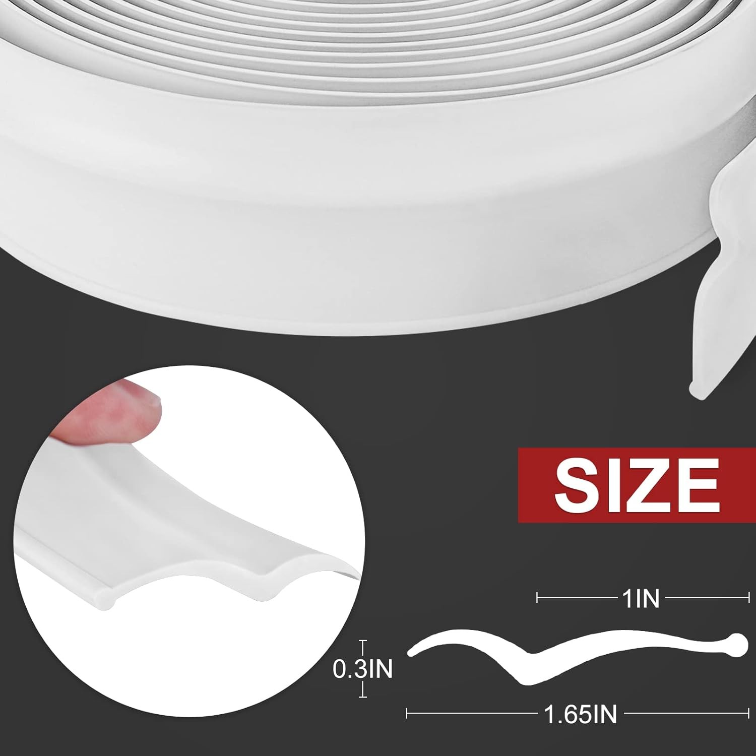 32.8Ft Garage Door Top and Sides Weather Seal Stripping Garage Door Rubber Seal